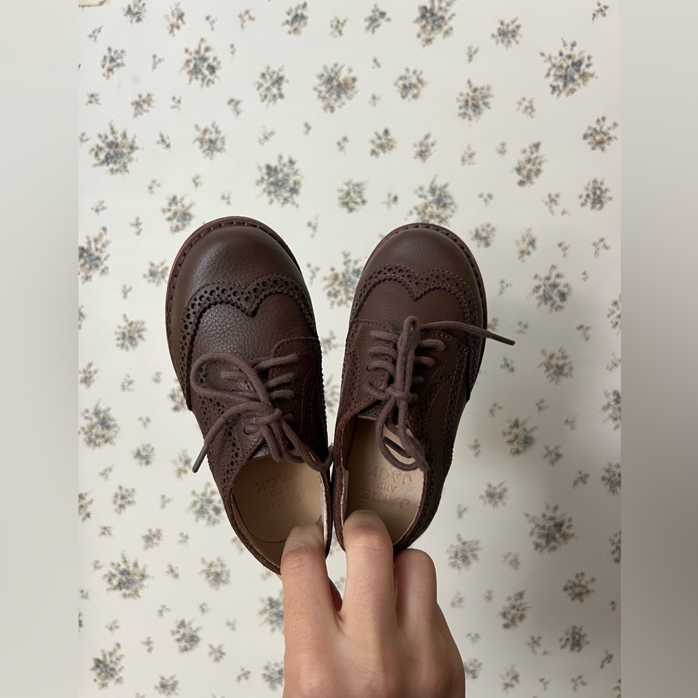Classic Brown Kids Shoes
